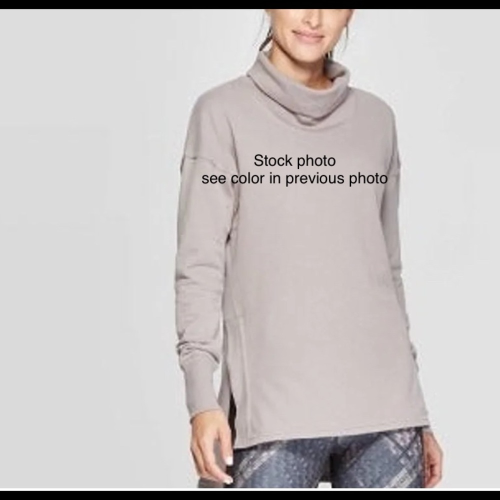 Champion C9 ✅ women’s funnel neck taupe sweatshirt